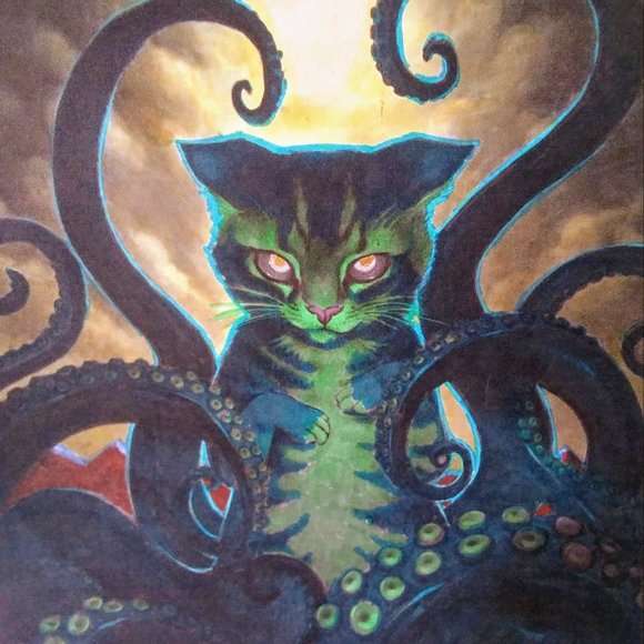 Hand Crafted Other - Catthulhu Art Print